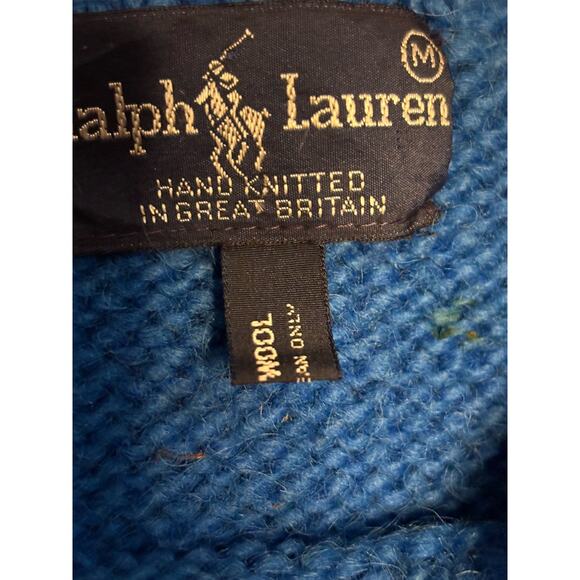 Vintage RL 83 Great Britain Hand knitted Ski Vest Wool - Picture 5 of 10